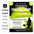 youth high school tennis team club fundraising idea summer skills camp for community center school or neighborhood